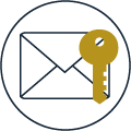 icon security mail