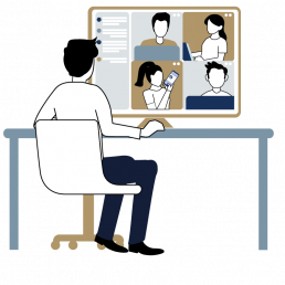 ecclesias Videokonferenz Illustration