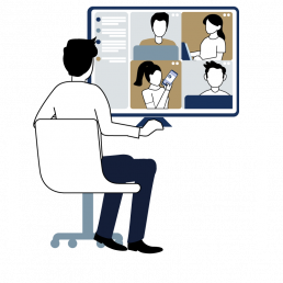 ecclesias Videokonferenz Illustration